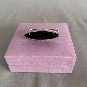 Long Black Onyx Ring in Sterling Silver